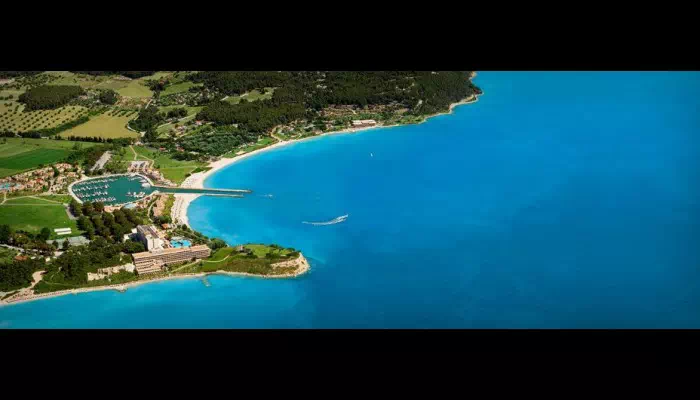 Sani resort aerial view